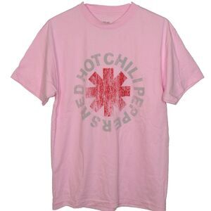 RHCP Red Hot Chili Peppers Band Tee Pink Heavyweight Cotton Tee Unisex Medium